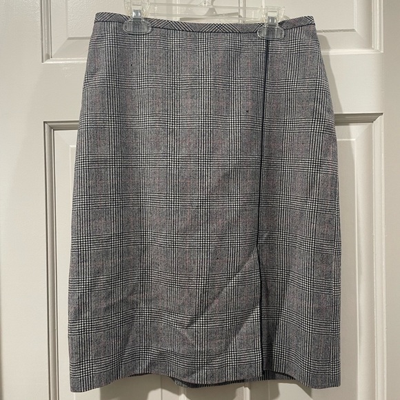Brooks Brothers wool Gray Plaid knee length skirt - Picture 1 of 2